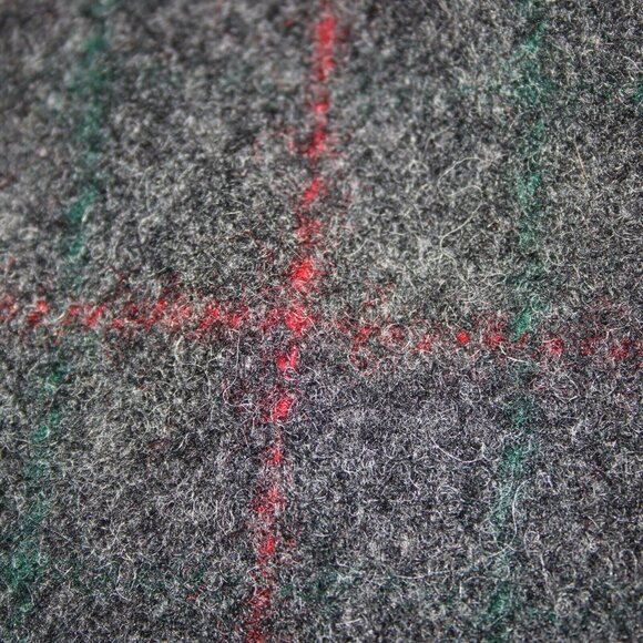 Woolrich Sz 34 x 30 Gray Black Red Plaid With Suspenders Braces Wool Nylon Pants - Picture 15 of 16